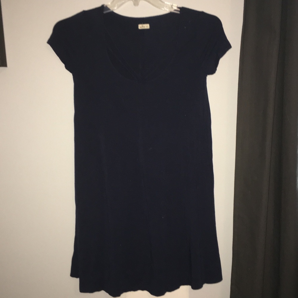 hollister navy t shirt dress